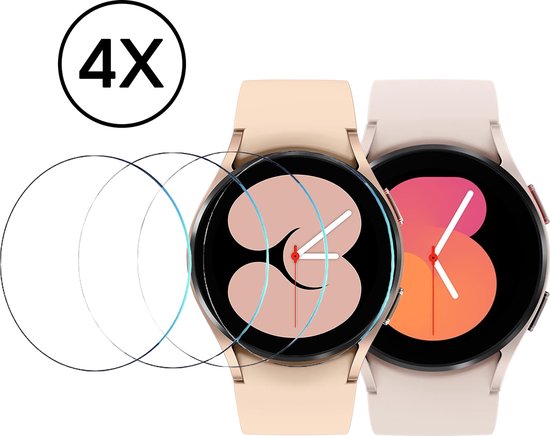 Displayschutzfolie für Samsung Galaxy Watch 4 / 5 / 6 / 7 / 8 - 40mm Displayschutzfolie - 4 Stück - Podec