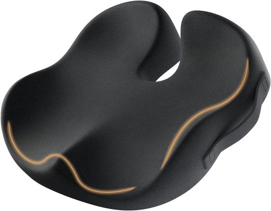 ProtoArc® SC Butterfly Sitzkissen - Ergonomisches Orthopädisches Sitzkissen - Stuhlkissen & Sprungkissen - Memory Foam Keilkissen - Für Bürostuhl, Auto & Zuhause - Atmungsaktiv & Rutschfest