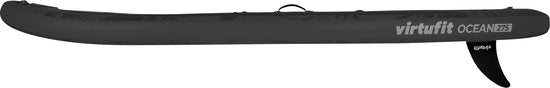 VirtuFit Ocean Aufblasbares SUP-Board 275 cm – Max. 150 kg – Komplettset – Inklusive Pumpe, Paddel, Tragetasche, Zubehör & GoPro-Halterung – Stand-Up-Paddle-Board – Schwarz