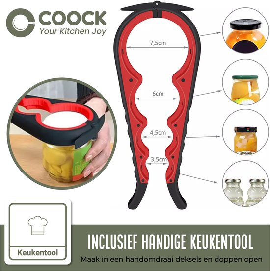 COOCK Silikon-Kochgeschirr-Set mit Halter XL - Kochgeschirr-Set 26-teilig - BPA-frei & plastikfrei - aufhängbar - inkl. Öffner - Beige