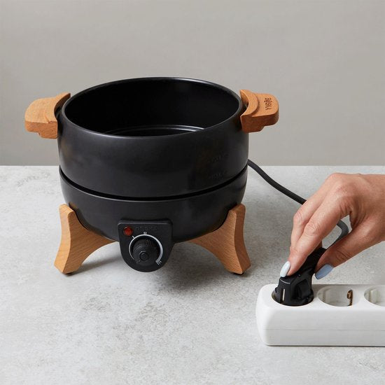 Boska Elektrisches Fondue-Set Party - 2.3L - Für Käsefondue, Schokoladenfondue, Hotpot und Boullionfondue - Fondue-Set elektrisch - Mit Temperaturregler
