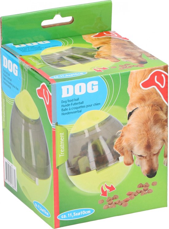 maxxpro Snack Ball - Kleiner Hund oder Katze - Haustierspielzeug - Gegen Langeweile - Spielball - Verstellbar - Grün