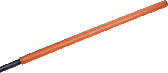 BLACK+DECKER Gartenrechen - 164 x 60 x 3 CM - Mit Komfortgriff - Rückfedernder Rechen - Orange/Schwarz