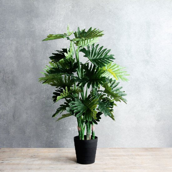 Mica Decorations Philodendron Künstliche Pflanze - H120 x Ø80 cm - Grün