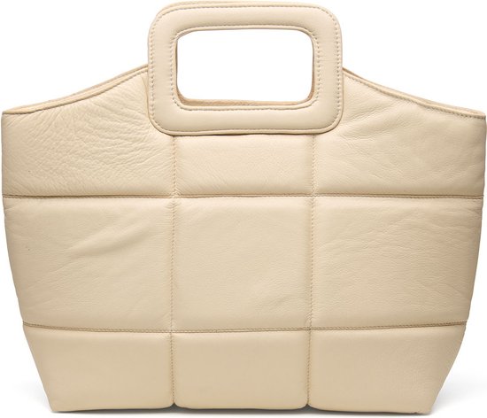 Chabo Bags - Queens Shopper - Umhängetasche - Handtasche - Leder - Creme Weiß