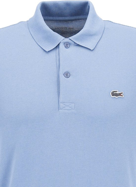 Lacoste Poloshirt, atmungsaktiv, hellblau – Größe L – Herren
