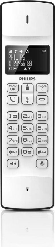 Philips Linea M4501W/01 Telefon - DECT-Telefon - 1 Mobilteil - Weiß