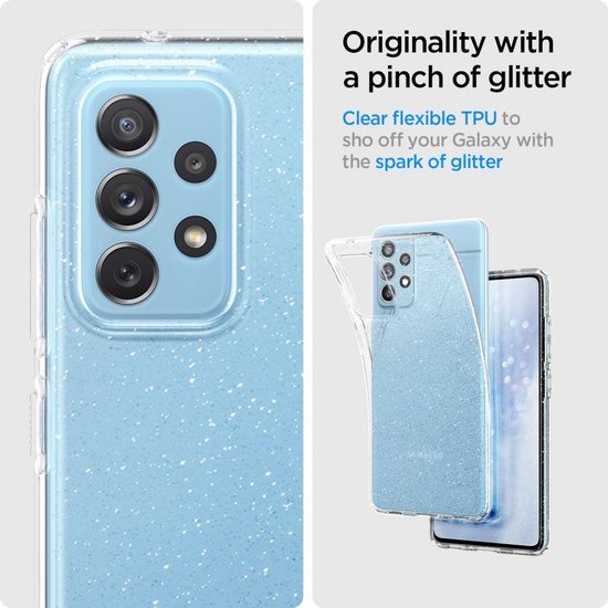 Spigen Flüssigkristall Samsung Galaxy A72 Fall Glitter