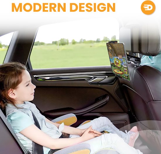 Drivv. Luxuriöser Tablet-Halter - Für Auto - Kopfstütze - 360 Grad drehbar - Für Tablet, Telefon und mehr