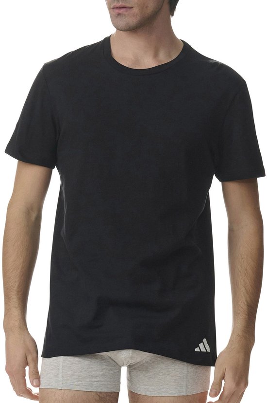 Adidas T-Shirt mit Rundhalsausschnitt für Herren (3er-Pack) – Größe L