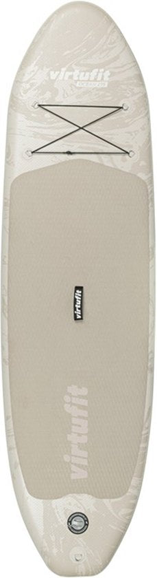 VirtuFit Supboard Ocean 275 - Sand Beige - Stand Up Paddle Board - Supboard Inflatable - Für Anfänger und Fortgeschrittene - Verstellbares Paddel - Max. 180 kg
