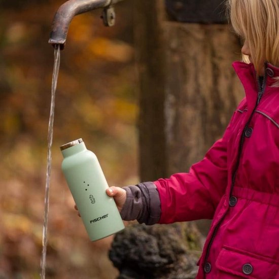 FISCHER FAHRRAD Mädchen-Trinkflasche Grün