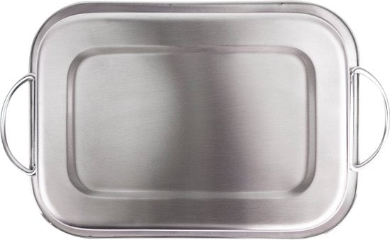 Renberg Lasagneform - Backform - Edelstahl - 32 x 23 x6,3CM -4 Liter