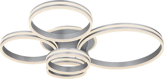 Globo Deckenleuchte Rubio - grau - Metall - 67260-120