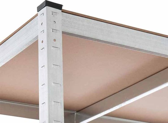 2x Profeco Heavy Duty Lagerregal 180x90 cm - Edelstahlregal - 10 Fachböden - Kapazität 175 kg pro Fachboden - Lagerschrank Garage & Schuppen