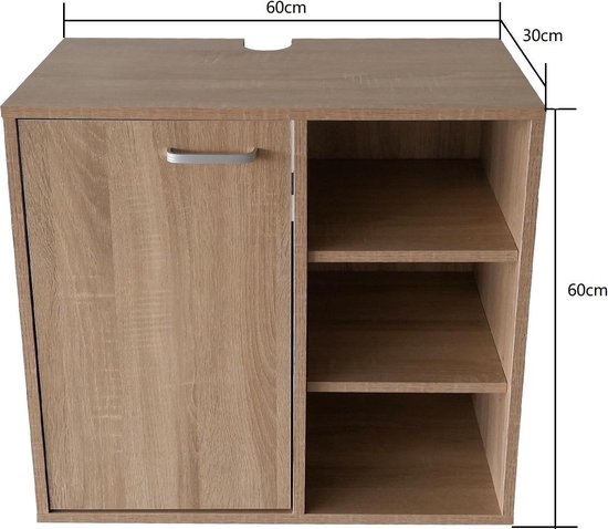 Waschtischunterschrank - Badmöbel - braun