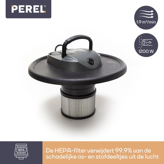 Perel Aschesauger, HEPA-Filter, Gebläsefunktion, 1200 W, 20 l