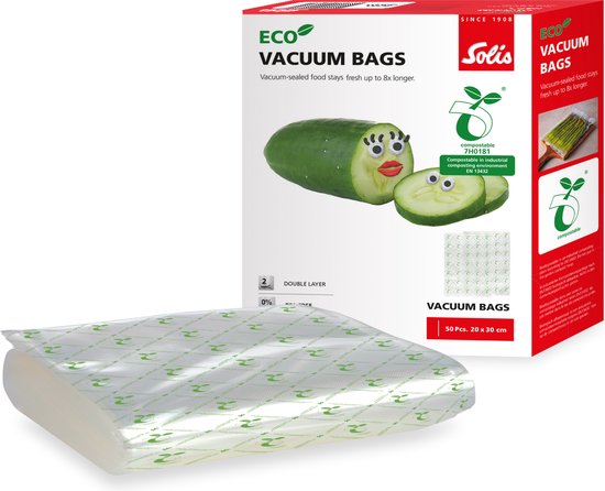 Solis Eco Vakuumbeutel - 20 x 30 cm (50 Stück)