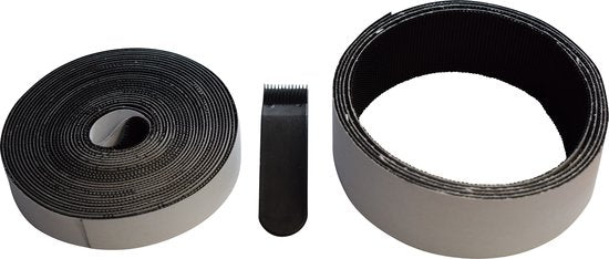 O'DADDY Türvorhang - Fliegenvorhang - Magnetisch - Türgitter Deluxe 100 x 230 cm - Schwarzes Horn - Hornvorhänge - Horntür