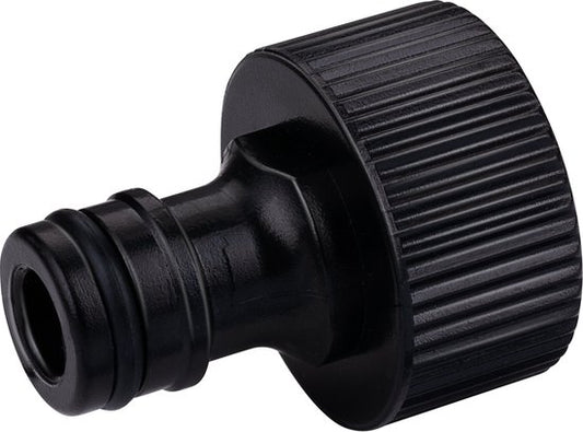 BLACK+DECKER Wasserhahn 3/4" - ⌀ 19 CM - Kupplungsstück - Kunststoff - Schwarz