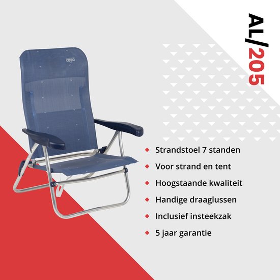Crespo - Strandkorb - AL/205 - Dunkelblau