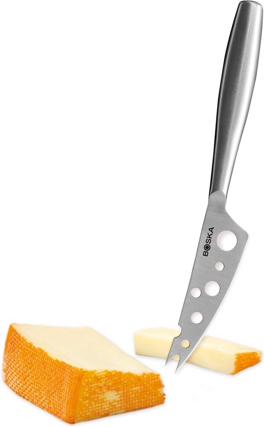 Boska Käsemesser Semi-soft Copenhagen No.2 - Käsemesser Weichkäse - Briemesser - 230 x 30 x 17 mm - Käsemesser, das nicht klebt - Käsemesser - Spülmaschinenfest - Küchenutensilien - Küchenzubehör - 10 Jahre Garantie