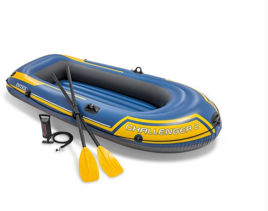 Intex Challenger 2 Boot-Set – 236 x 114 x 41 cm – inklusive Paddel und Pumpe