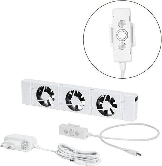 SpeedComfort Radiator Fan Mono Set - Energieeffizient - 2x schneller warm - Bis zu 22% Energieeinsparung - Einfach zu installieren - Flüsterleise - Weiß