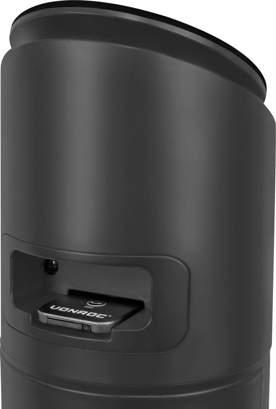 VONROC Luxury Fan - Turmventilator - Höhe 110 cm - Inkl. Fernbedienung - 3 Geschwindigkeiten - Swing-Funktion - 15-Stunden-Timer - Schwarz