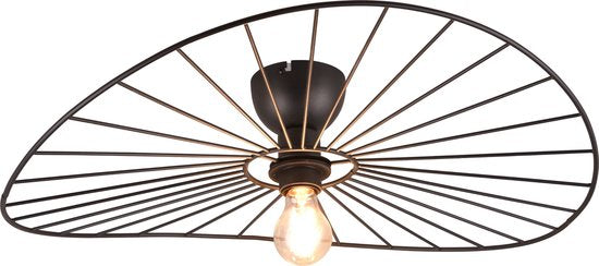 REALITY CHAPEAU - Deckenleuchte - Schwarz matt - exkl. 1x E27 40W