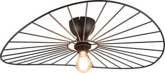 REALITY CHAPEAU - Deckenleuchte - Schwarz matt - exkl. 1x E27 40W