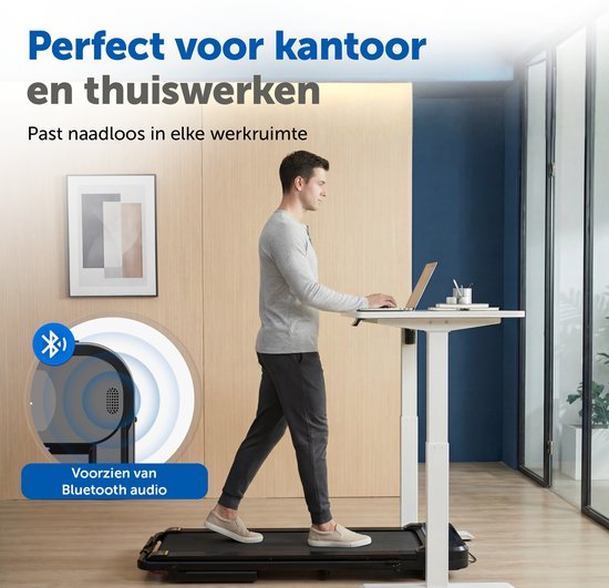 ACTYV Laufband Zusammenklappbar 1-12km/h - Inklusive Schmieröl, Schutzmatte - Laufband - Tretmühle - Walking Pad - Für Zuhause - Elektrisch - Zusammenklappbar V3