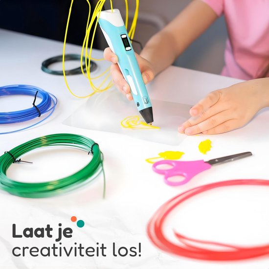 Diydash 3D Pen Starter Kit - inkl. Minen/Filament - Set- Zeichnen - Pink - Stifte - Für Kinder und Erwachsene - Starter Kit - Zubehör