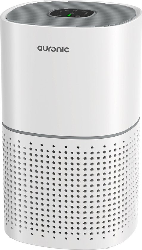 Auronic Luftreiniger Fresh - Mit HEPA 13 Filter - 225 m³/h - 45 m² - Kohlefilter - 3 Stufen - Luftreiniger - Weiß