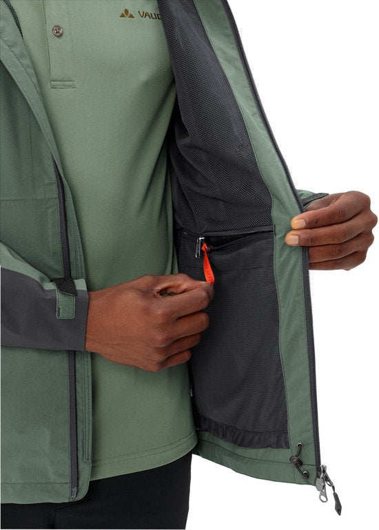 VAUDE Elope Jacket II, Hardshell Jacke, Herren Outdoor Sportjacken, wasserdicht, winddicht, Hardshell, Kapuze, normale Passform