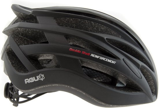 AGU Tesero Fahrradhelm - Schwarz - L/XL - inkl. Insektenschutzgitter