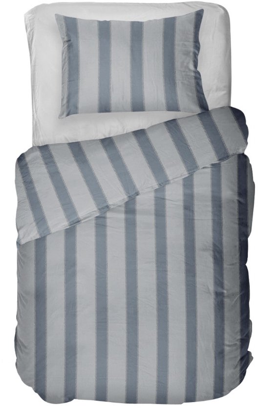 Kayori Mala Bettbezug aus Flanell – 260 x 200–220 + 2 Kissenbezüge – Superweich & wärmespeichernd – Einzelbetten – Blau