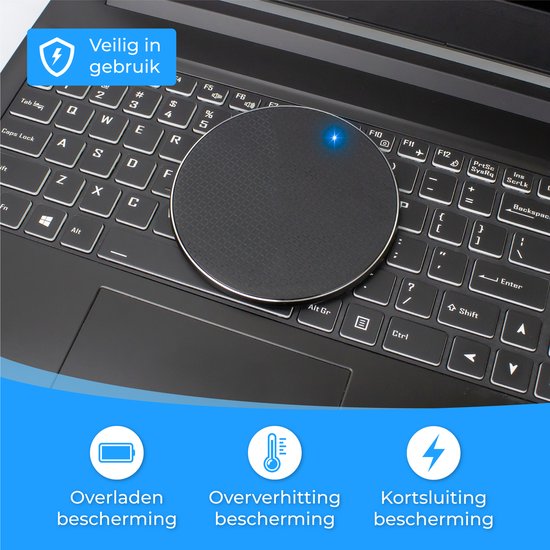 Nuvance Wireless Charger 10W - Inklusive Kabel - Wireless Charger - Schnellladegerät - Geeignet für alle drahtlos aufladbaren Smartphones