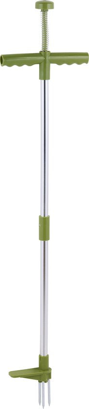 Kinzo Unkrautstecher - Gartengeräte mit langem Stiel - Unkrautentferner mit drei Zähnen - Ergonomisches Design - 100 cm