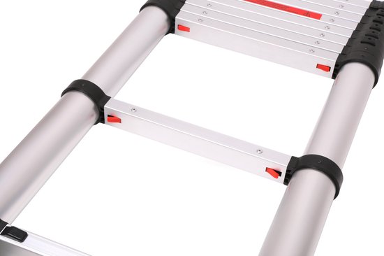 VONROC Professional Teleskopleiter - 2,6m - mit Soft-Close - Sicher & solide