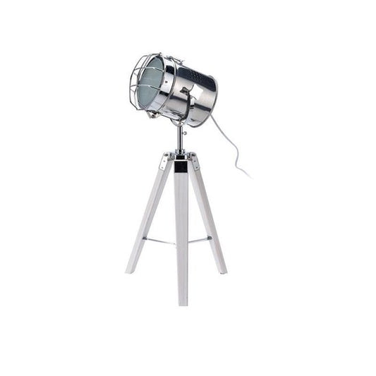 Stehleuchte Boomi industrielles Retro-Design weiß silber