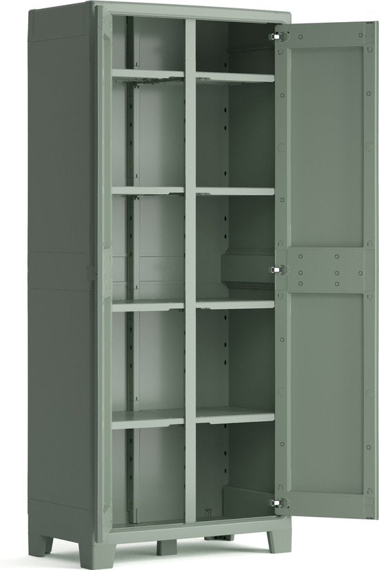 Planet Outdoor Multispace Aufbewahrungsschrank - 44x80x182cm - Hellgrau