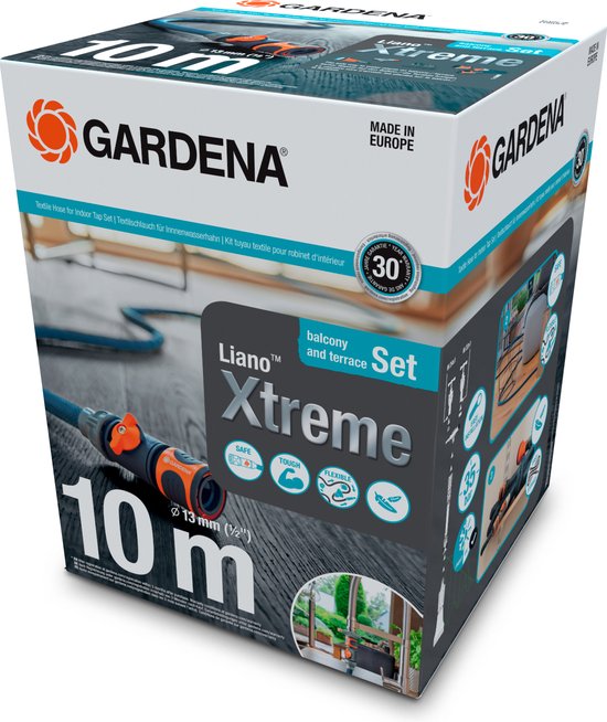 GARDENA Textilschlauch Liano™ Xtreme - 10m - Leicht - Flexibel