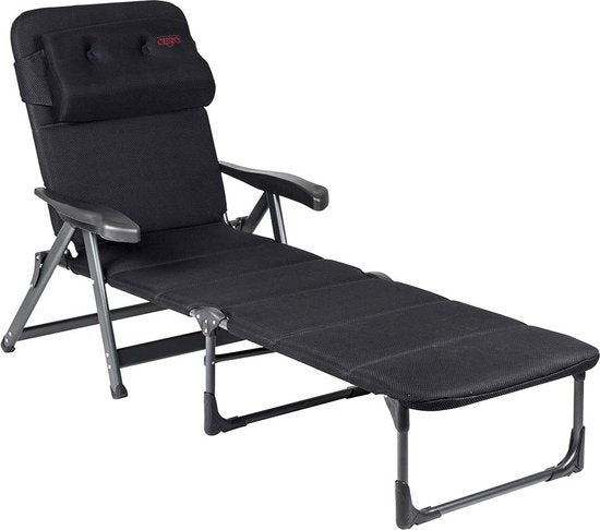 Crespo - Liegestuhl - AP/233 - Air-Deluxe - Schwarz