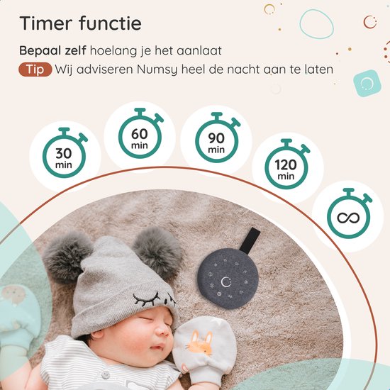 Numsy - Move White Noise Machine Baby - Weißes Rauschen Maschine