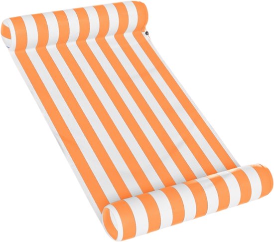 Travelly - Luxus Wasserhängematte - Hängematte - Luftmatratze - Luftmatratze Pool - Wasserspielzeug - Wasserhängematte - Orange