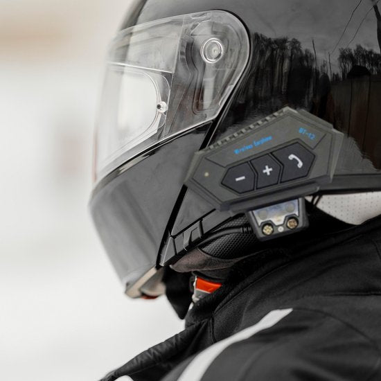Motorradhelm-Bluetooth-Headset – mit Mikrofon für den Helm – wasserdicht – universelle Passform