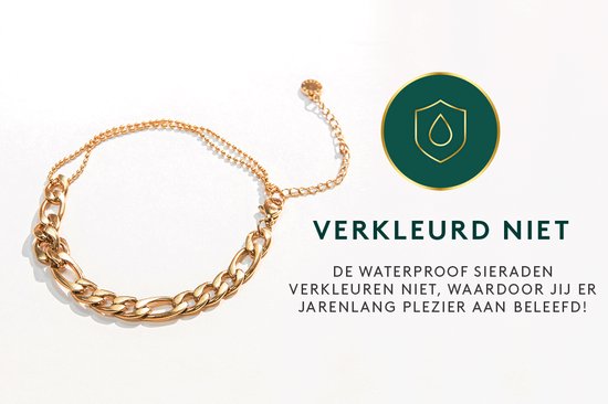 Laura Ferini Damenarmband Prego Gold - Goldfarbenes Gliederarmband - 18K Gelbgold plattiert - Schmuck - Accessoires - Damenarmband