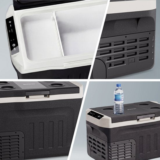 Auronic Electric Cool Box - Kompressor - 30L - 12V und 240 Volt - Campingkühlschrank - Frigobox Auto - Grün