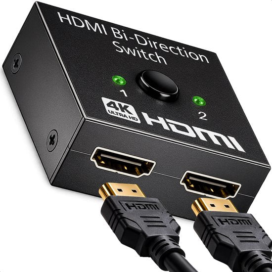 Skoov HDMI Switch 2 in 1 out - Plug & Play - Dolby / 3D - Splitter - 4K - 60HZ - Premium - Universal - Game - TV - Extender - Zubehör